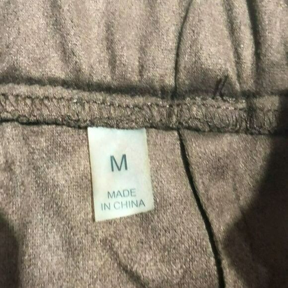 Bagatelle Brown Stretch Pants M Elastic Waist Tie - Picture 8 of 8